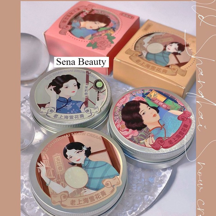 Kem dưỡng ban ngày băng tuyết Thượng Hải Qise Old Shanghai Cream 60G Sena Beauty