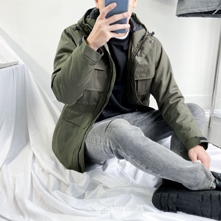 Áo Khoác Parka Nam BT, áo dáng dài có mũ công nghệ Block Tech chống nước cản gió thể thao kiểu Hàn Quốc GATE6 - 4731