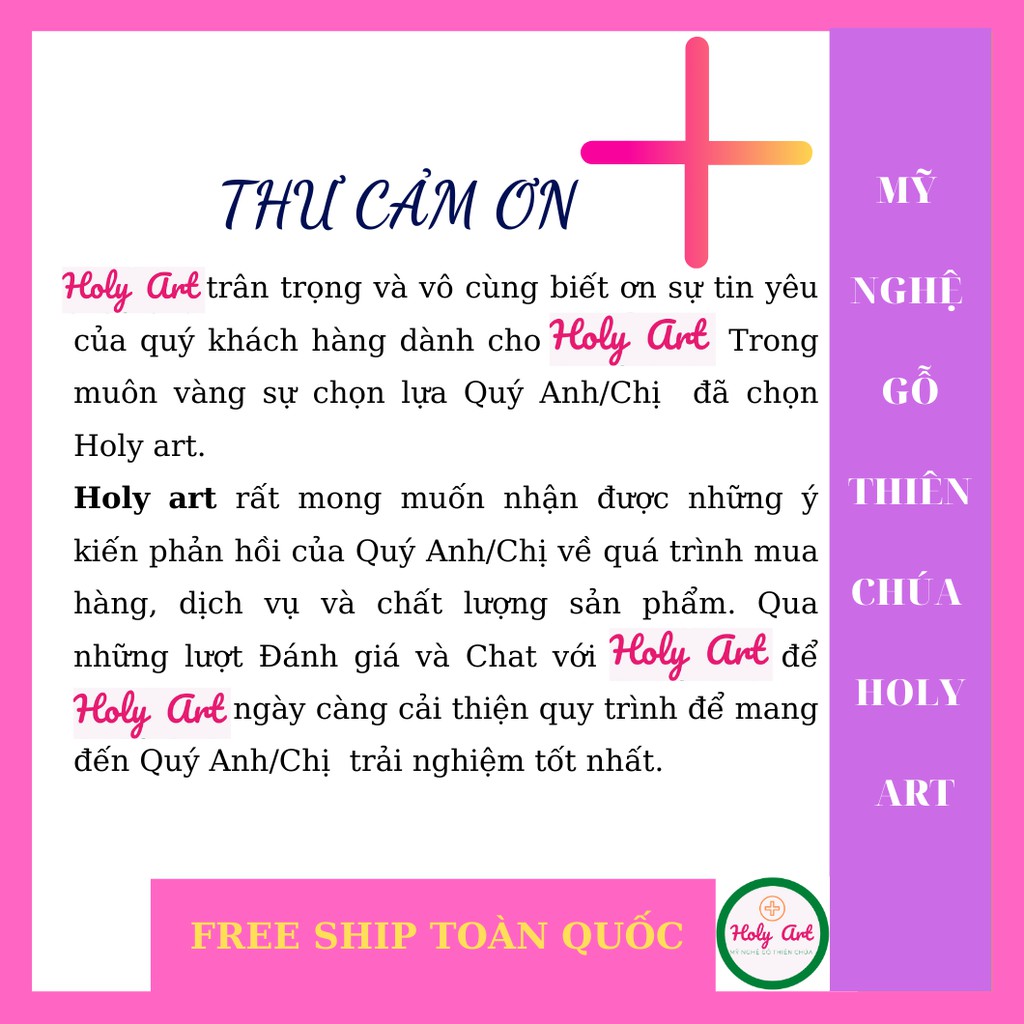 Tượng me ban ơn-CHÚA CHỊU NẠN-THÁNH GIUSE [HOLY ART] BẰNG GỖ, CAO 10x 7cm [FREE SHIP TOÀN QUỐC] BÀN THỜ CÔNG GIÁO MINI