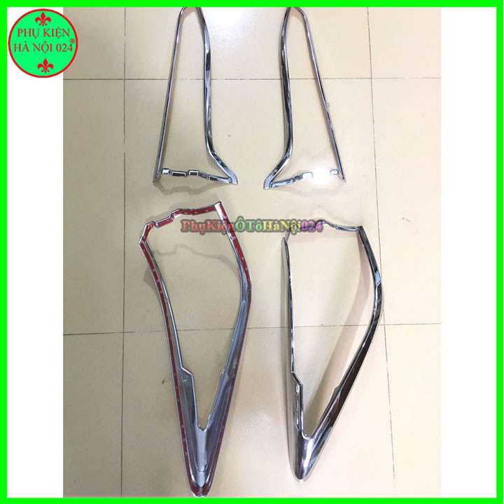 Ốp Viền Đèn Pha, Hậu Mạ Crom Cho Xe Fortuner 2021