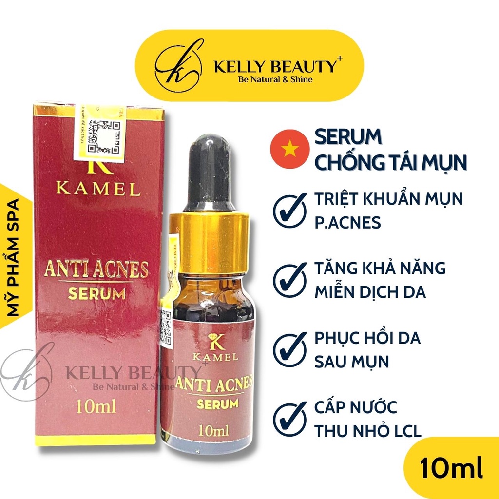 Serum Chống Tái Mụn AntiAcnes KARMEL 10ml – Ngừa Mụn, Tăng Miễn Dịch Da, Phục Hồi, Tái Tạo &amp; Thu Nhỏ LCL | Kelly Beauty