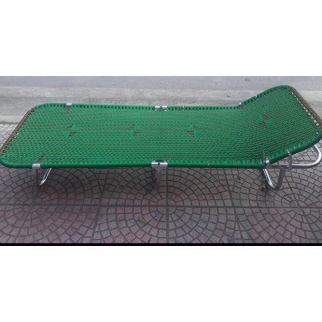 Giường gấp văn phòng du lịch khung inox cao cấp