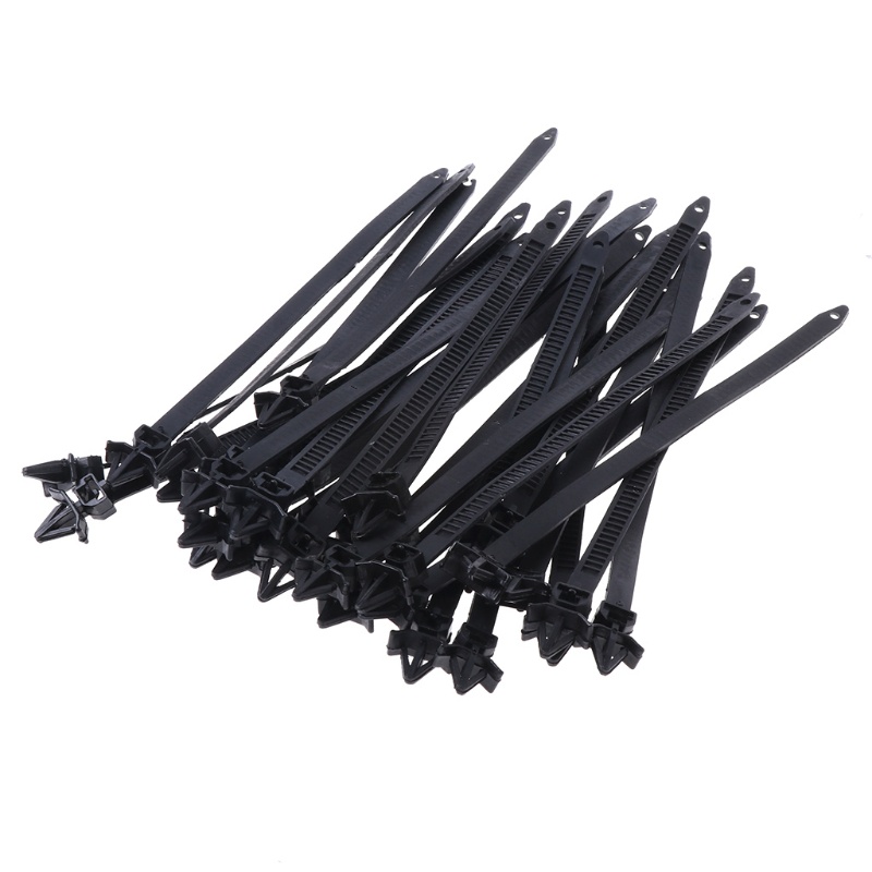 Set 30 Dây Đai Kẹp Màu Đen 175mm Cho Xe Hơi | BigBuy360 - bigbuy360.vn