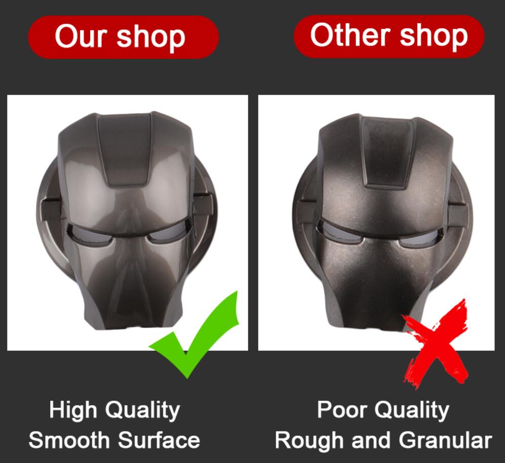 Miếng Dán Trang Trí Nút Khởi Động Xe Hơi Hình Người Sắt 3d Đẹp Mắt