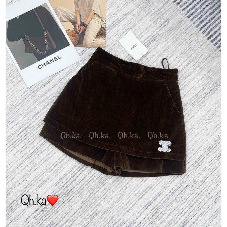 CHÂN VÁY NHUNG CELI CHUẨN TAG MÁC LOẠI 1 MS23001