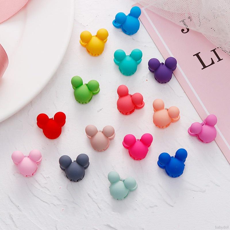 Set 10 kẹp tóc hoạt hình nhiều màu phong cách Hàn Quốc dễ thương cho bé