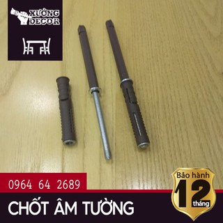 Chốt thẳng âm tường kệ sách, giá sách T10cm và T14.5cm Global Bộ 2 chiếc