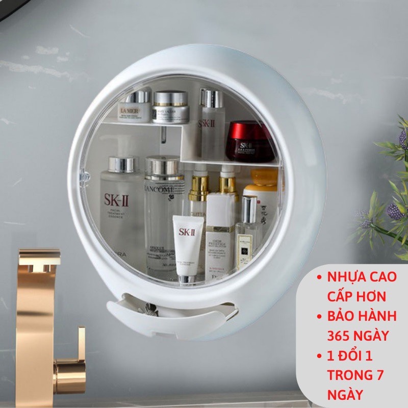 Kệ đựng mỹ phẩm nhà tắm cao cấp treo tường tiện lợi