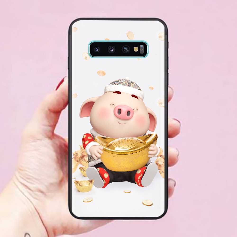 [ Hot Trend ] Ốp lưng Samsung Galaxy S10 Plus / S10 / S9 Plus / S9 / S8 Plus / S8 / S7 Edge hình Heo Con Dễ Thương 04