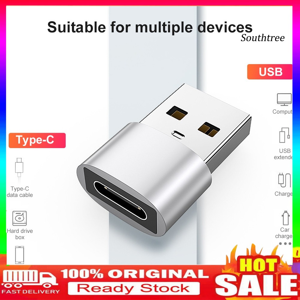 Set 2 Đầu Chuyển Đổi Từ Giác Cắm Type-C Sang Cổng Usb