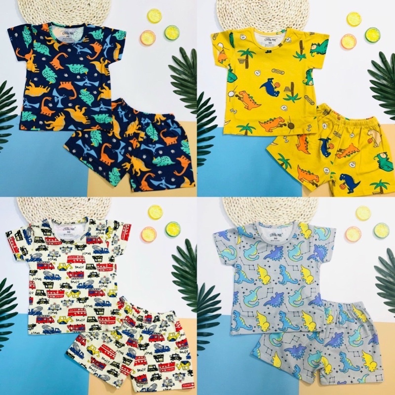 Sale bộ bé trai littwe me mềm mát co giãn 4 chiều