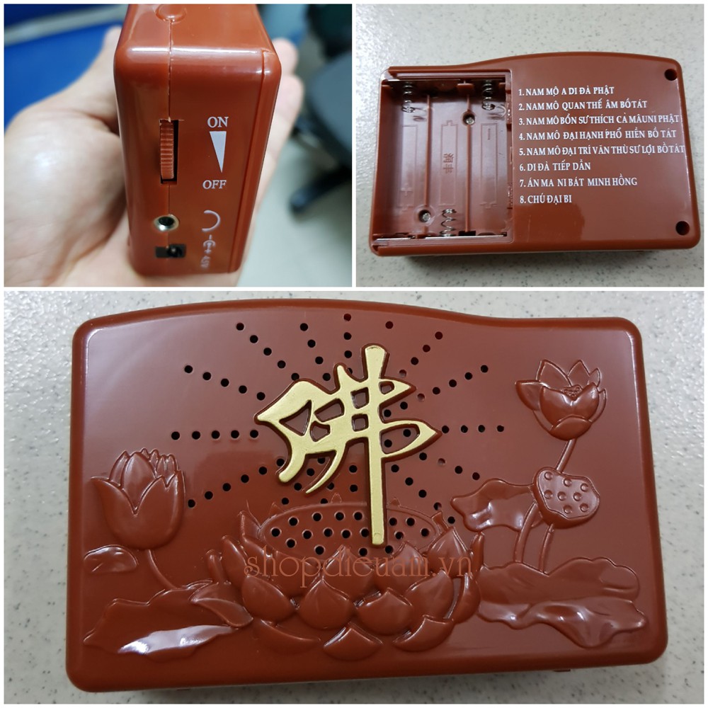 Máy niệm Phật 08 bài danh hiệu