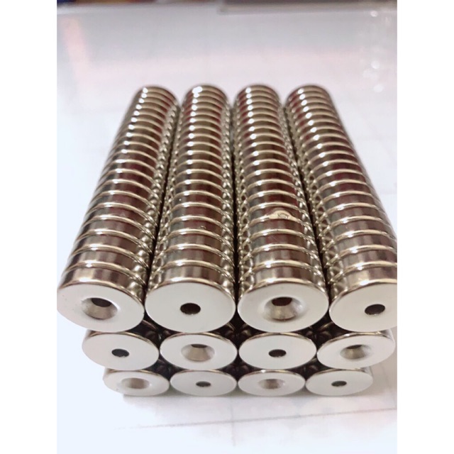 Nam châm 20x5 lỗ vát ( 1 viên)