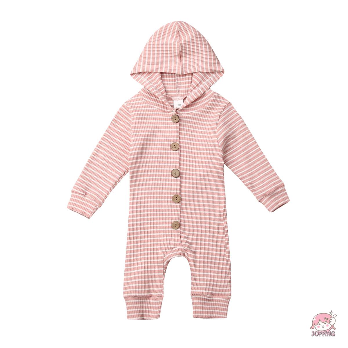 Bộ Áo Liền Quần Vải Cotton Mềm Thời Trang Mùa Đông Cho Bé J0P