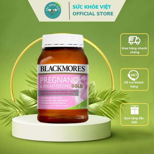 Blackmore Pregnancy Breast-Feeding Gold - Blackmores Úc Viên uống bổ sung vitamin và khoáng chất cho bà bầu