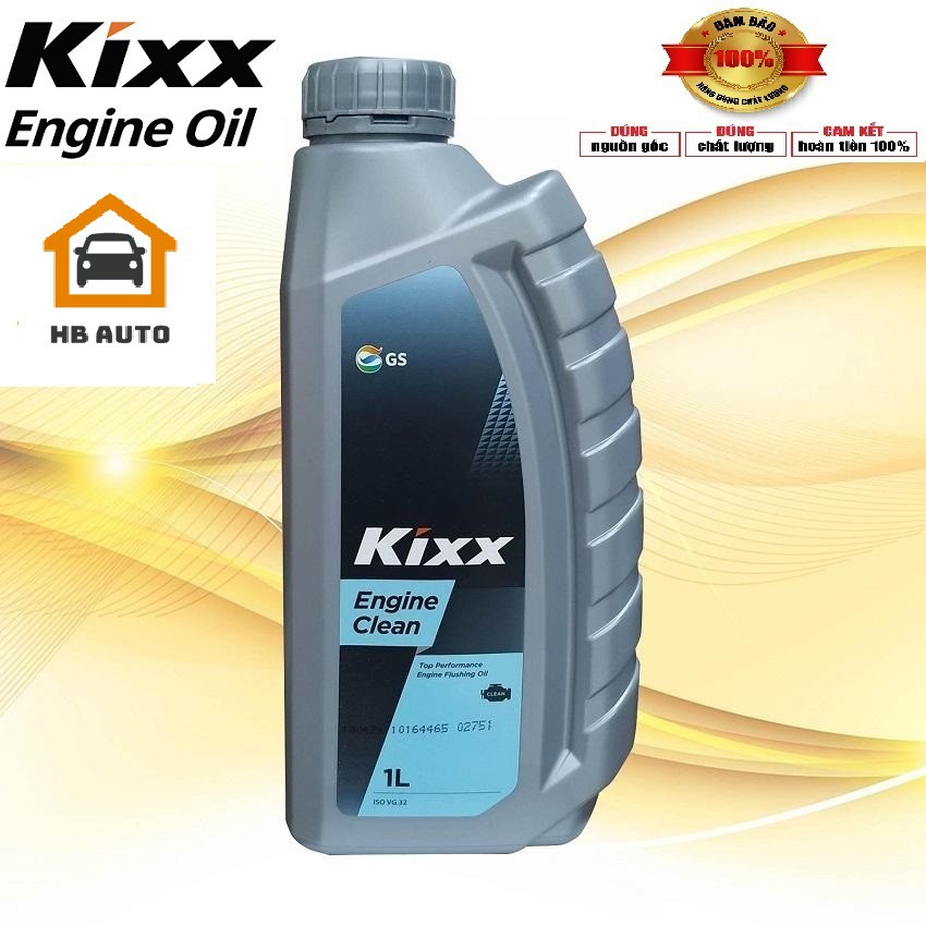 [Dầu Xúc Rửa Động Cơ ] Kixx ENGINE CLEAN – 1Lít nhập khẩu Hàn Quốc (Súc sạch động cơ ,tăng tuổi thọ cho xe)