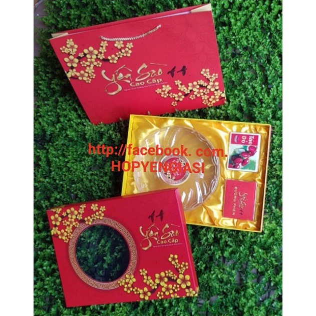 HỘP QUÀ TẶNG HOA MAI (100 g yến tinh chế)