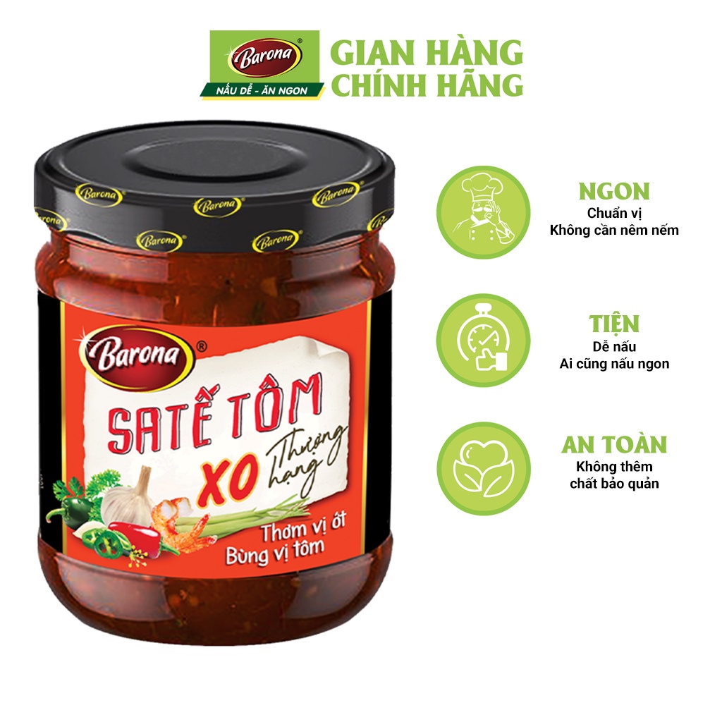 Sa tế Tôm XO Thượng Hạng Barona 100g