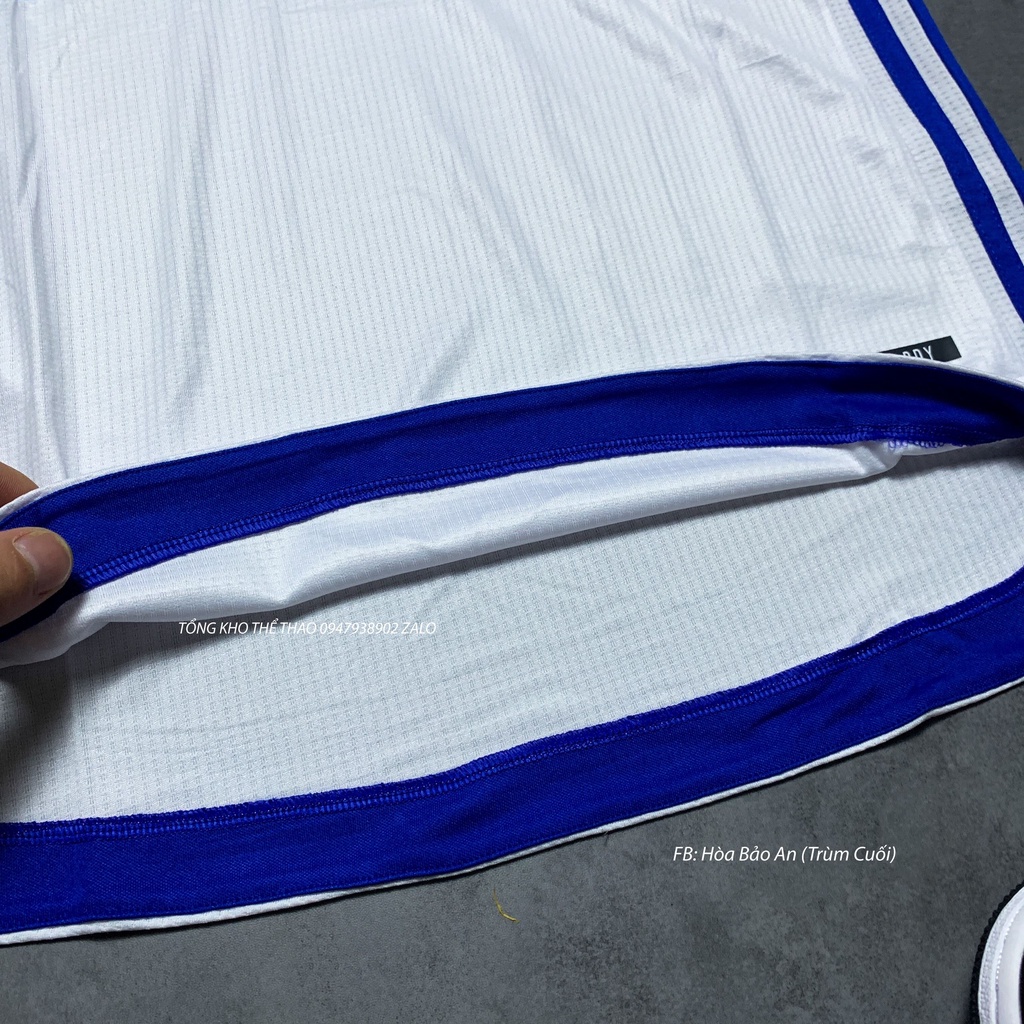 Set Bộ Quần Áo Bóng Đá Đội Tuyển Italia Áo Trắng Quần Xanh mẫu Euro 2022