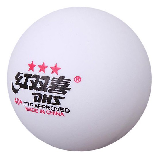 Quả bóng bàn DHS hộp 6 quả bóng tốt, dày dặn, nảy tốt, ít móp méo, ít bẹp chuẩn thi đấu, ổn định