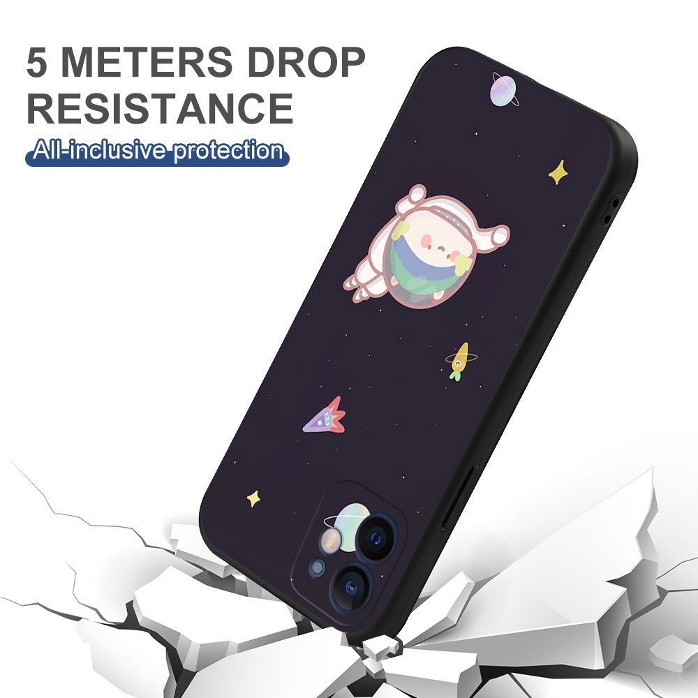 Ốp Điện Thoại Vẽ Hình Chú Cún/Trái Cây Màu Xanh Dương/Trắng Chống Rơi Cho Samsung Galaxy A7 2018 A50 A30S A50S A30 A20 M10S A10S M01S