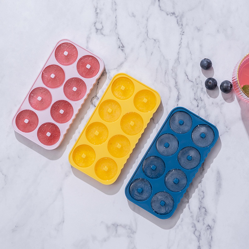 Khay làm đá 8 ô kèm nắp chất liệu silicon - UniLabel