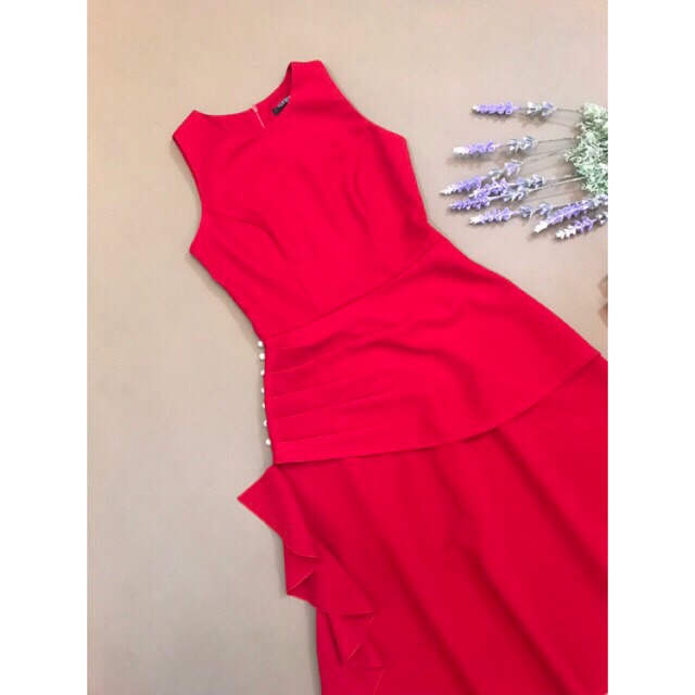 Đầm dự tiệc dáng xòe đắp tầng đính hạt sang trọng | BigBuy360 - bigbuy360.vn