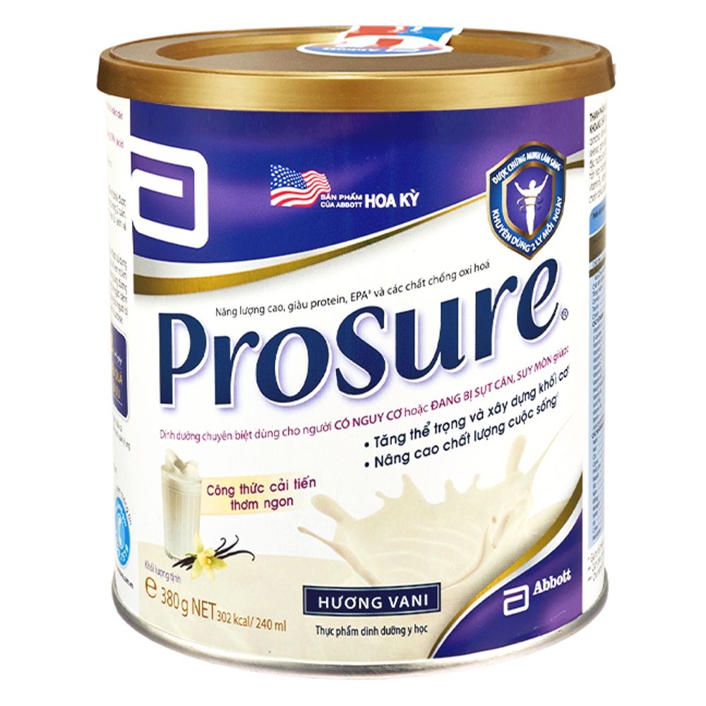 Sữa bột dành cho người bị ung thư Prosure Abbott 380g