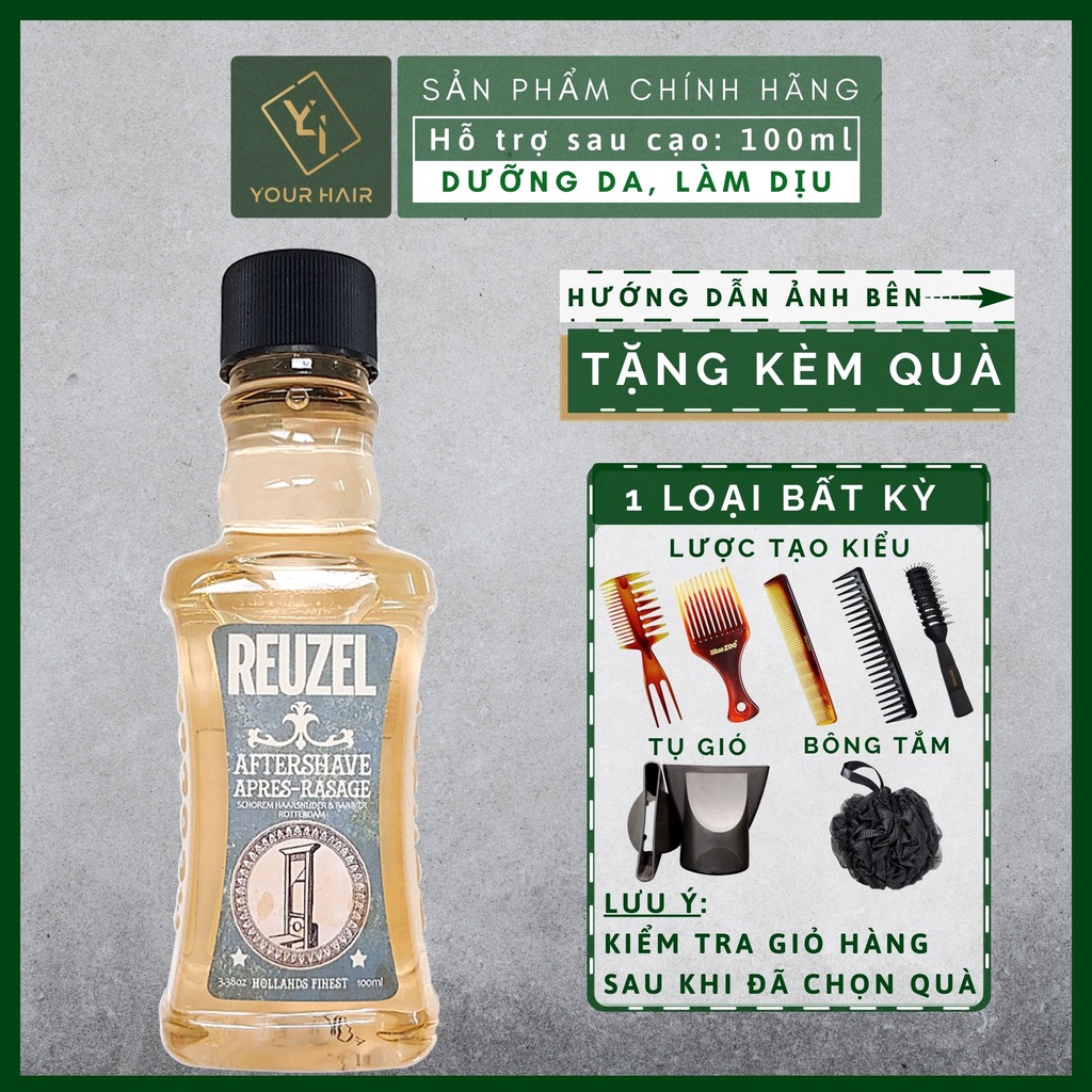 Dầu dưỡng da sau cạo râu Reuzel Wood & Spice Aftershave - 100ml | Mùi Gỗ tươi mát