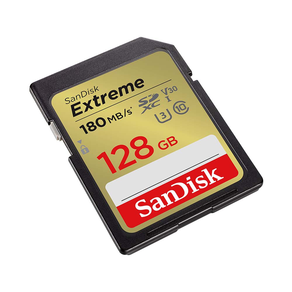 Thẻ nhớ SDXC SanDisk Extreme U3 V30 128GB 180MB/s SDSDXVA-128G-GNCIN