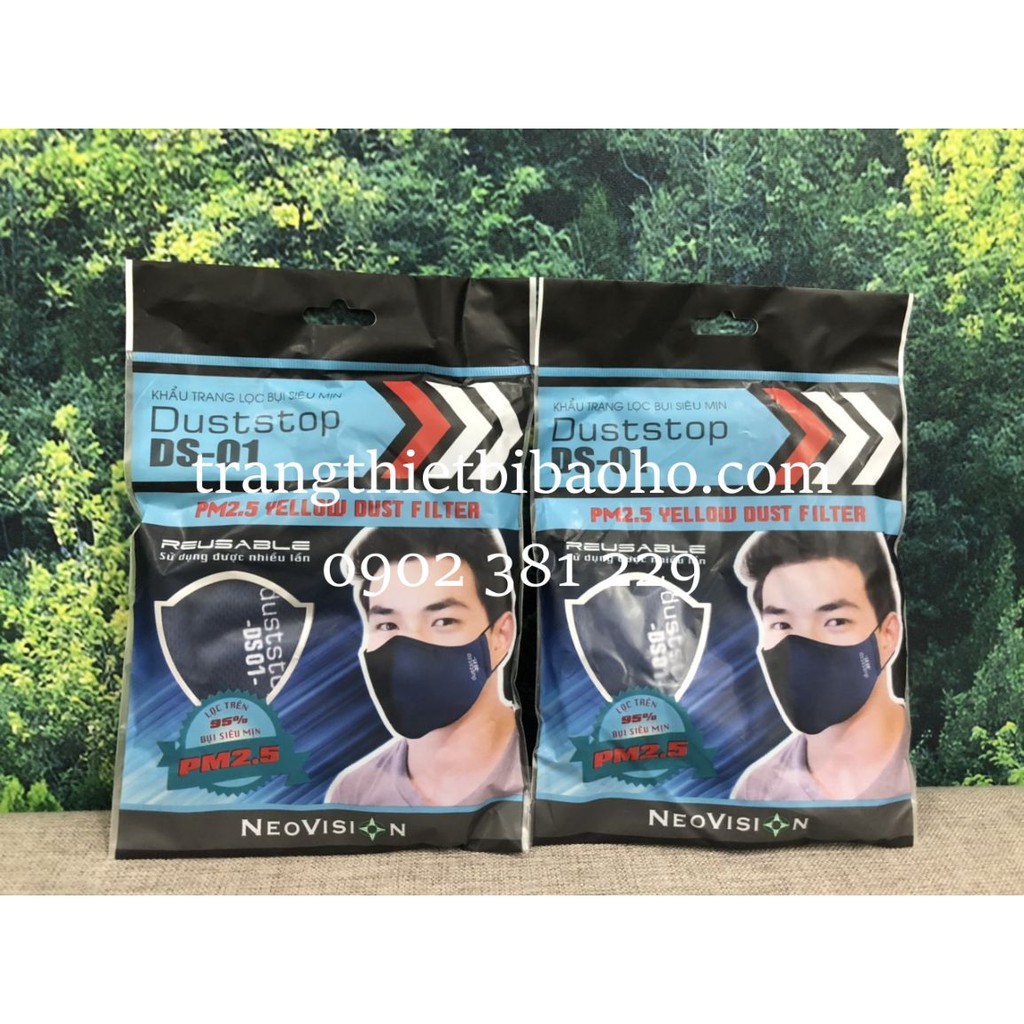 Khẩu Trang Lọc Bụi Siêu Mịn Duststop DS-01 có 5 lớp lọc