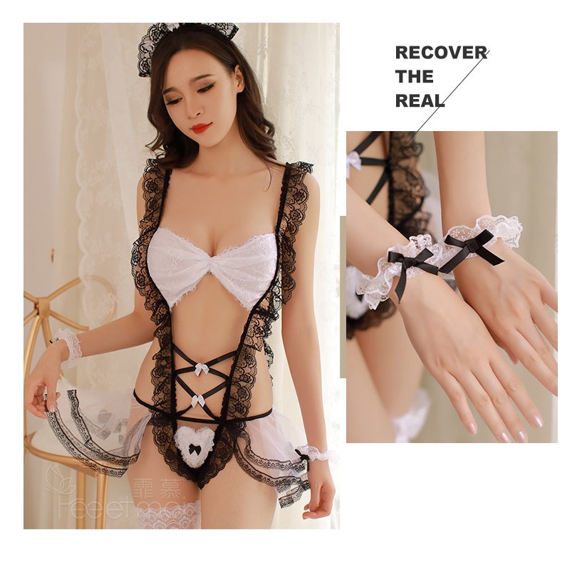 đồ ngủ sexy Đồ lót hóa trang cô hầu gái gợi cảm quyến rũ