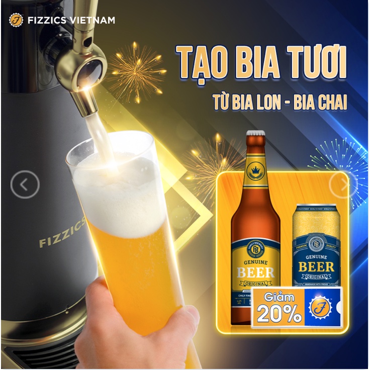 Máy tạo bia tươi Fizzics PUB FZ404