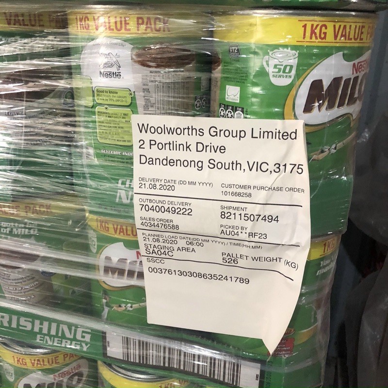 Milo Úc 1kg Date t8-2022