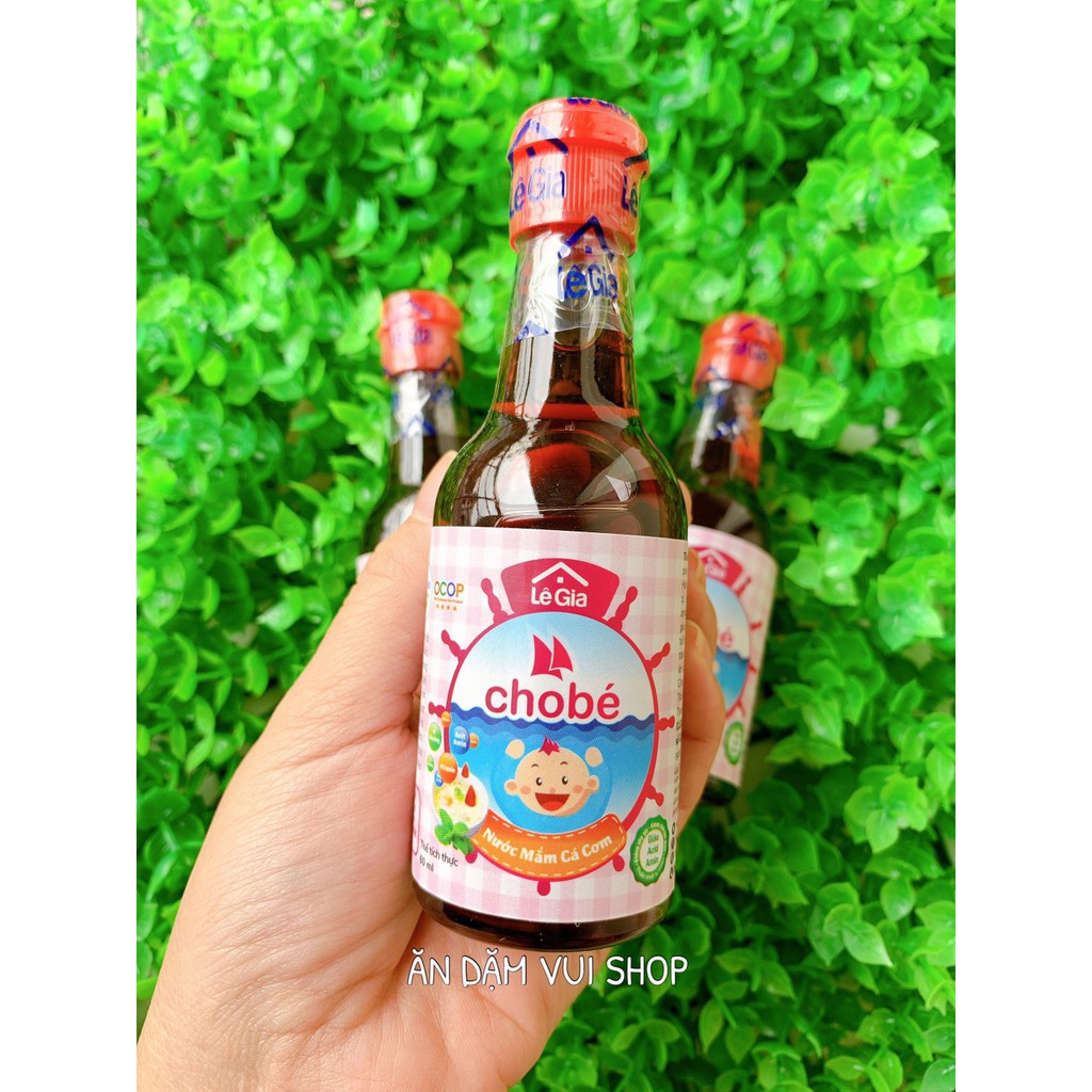 Nước mắm Lê Gia truyền thống nêm cháo, nấu món ăn cho em bé ăn dặm 60ml SAMI KIDS