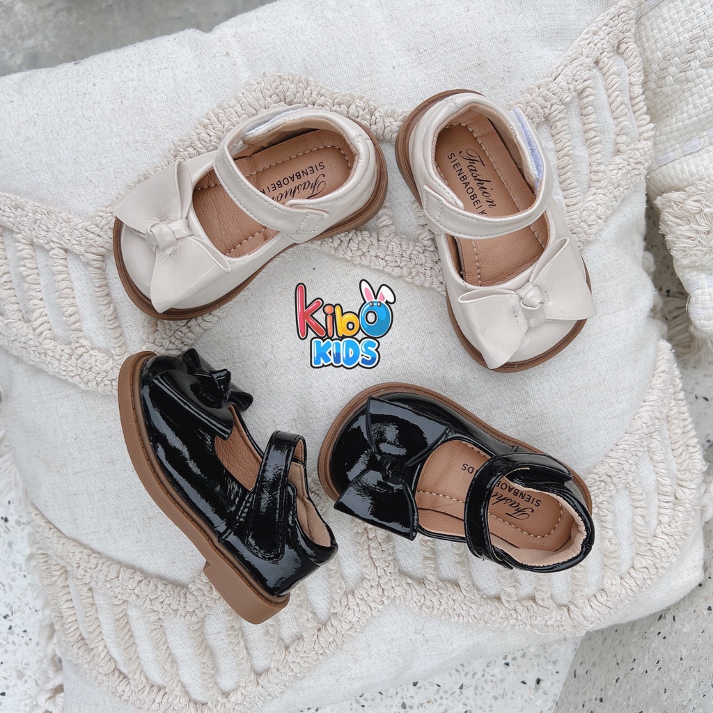 Giày Bé Gái - Giày búp bê da mềm phong cách Vintage BB4663 (có ảnh thật)