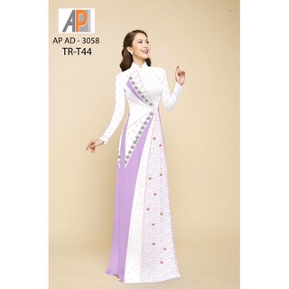 Vải áo dài giả ren mềm rũ