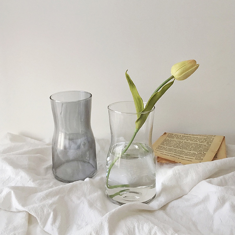 Bình Hoa Thủy Tinh Trong Suốt Để Bàn Trang Trí Phong Cách Bắc Âu