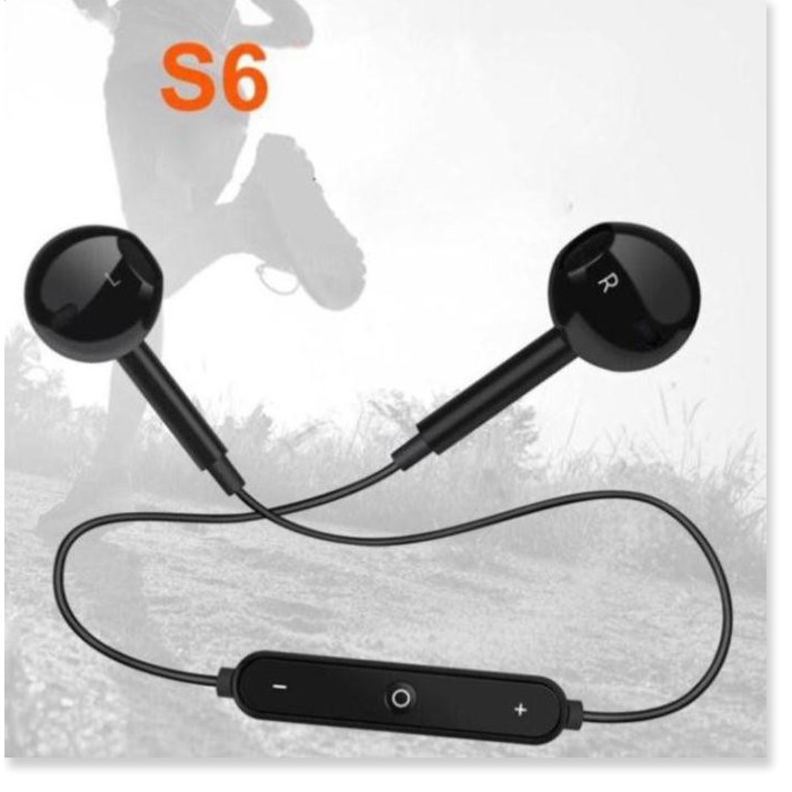 Tai nghe Bluetooth Sports Headset S6 siêu Bass + Tặng kèm dây sạc