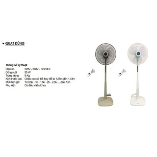 Quạt cây Lioa QC-409S có điều khiển