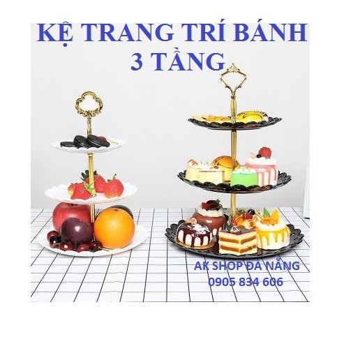 KỆ ĐỰNG BÁNH CUPCAKE 18/22/27 - ĐEN