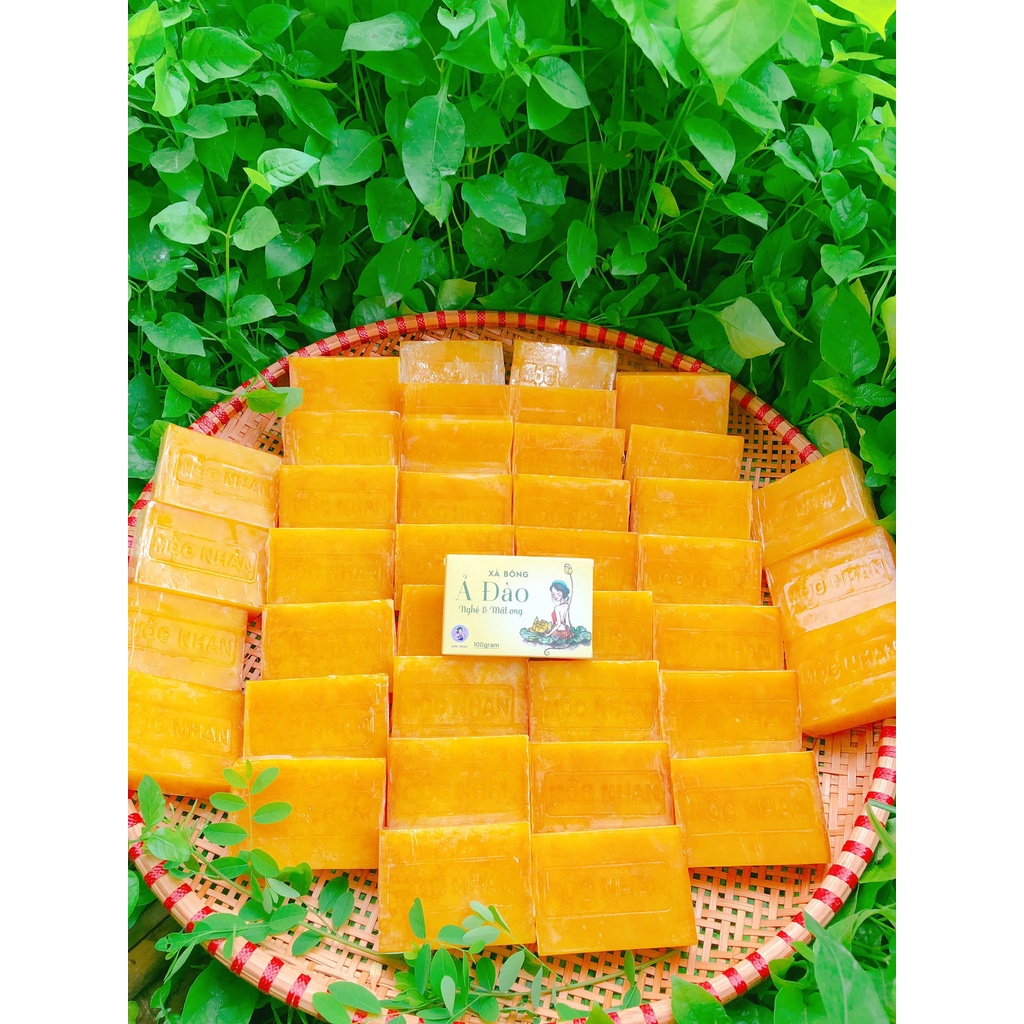 Xà Bông Nghệ Mật Ong Mộc Nhan [ Chính Hãng ] Dưỡng Trắng Da, Mờ Thâm, Mờ Sẹo | BigBuy360 - bigbuy360.vn