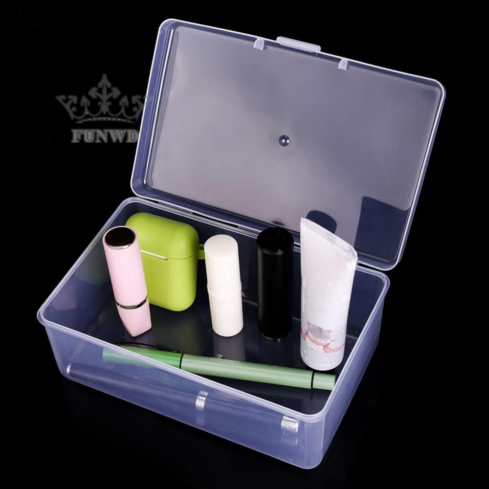 [Funny-]Storage Box Transparent Clear Dustproof Earrings Make-up Tool Accessory