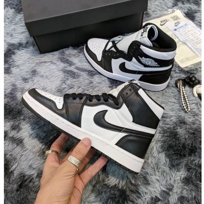 Giày Thể Thao Jd cao cổ đen trắng, Giày sneaker jodan high panda đủ size nam nữ Full Box Bill | BigBuy360 - bigbuy360.vn