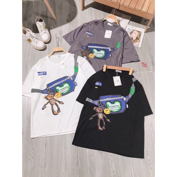 Áo thun tay lỡ Unisex form rộng vải cotton co dãn - áo phông nam nữ  Story phong cách Ulzzang