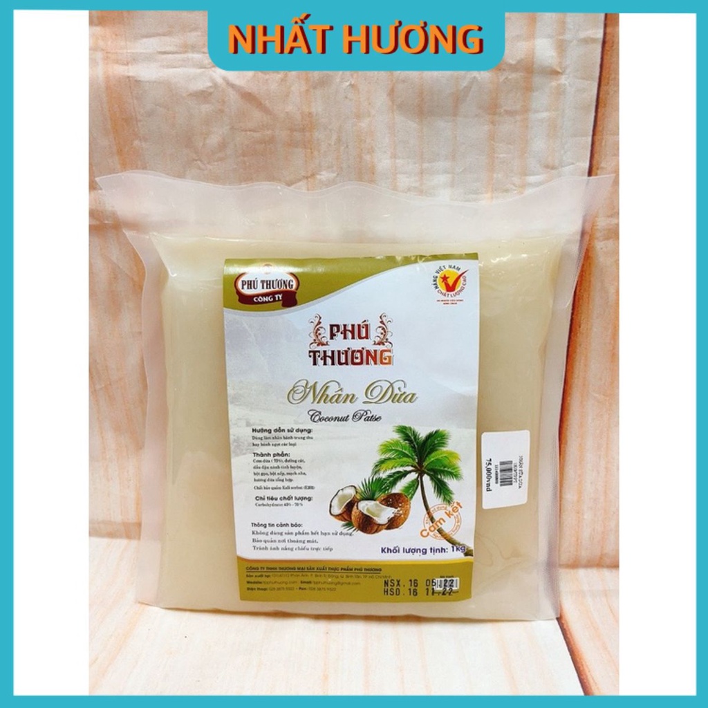 Nhân Dừa Hương Sữa Phú Thương 1kg- Giao Bao Bì Ngẫu Nhiên