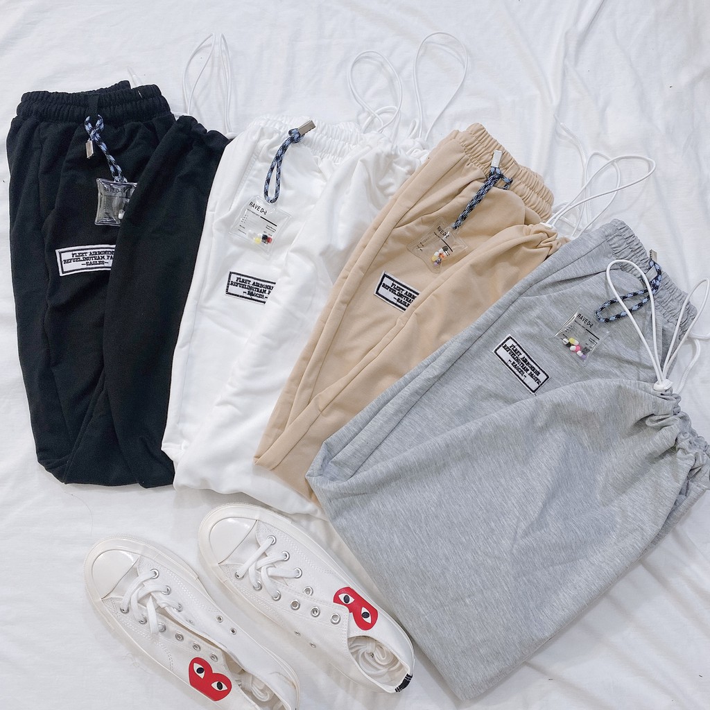 Quần Jogger Nỉ YAYSHOP form unisex nam nữ Rút Dây Họa Tiết Viên Thuốc lưng cao form chuẩn tôn dáng