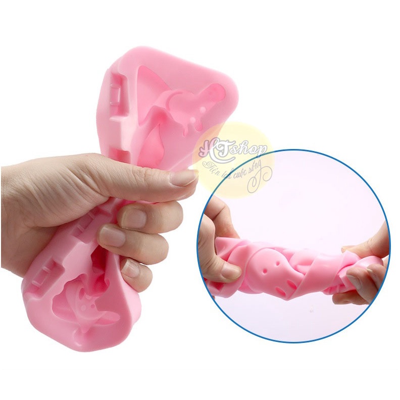 KHUÔN LÀM KEM (THẠCH) BẰNG SILICON NHIỀU MẪU CHO BÉ