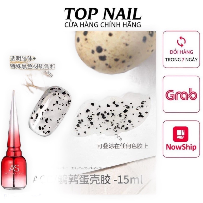 Top sơn gel trứng cút chính hãng AS-Hot trend 2020