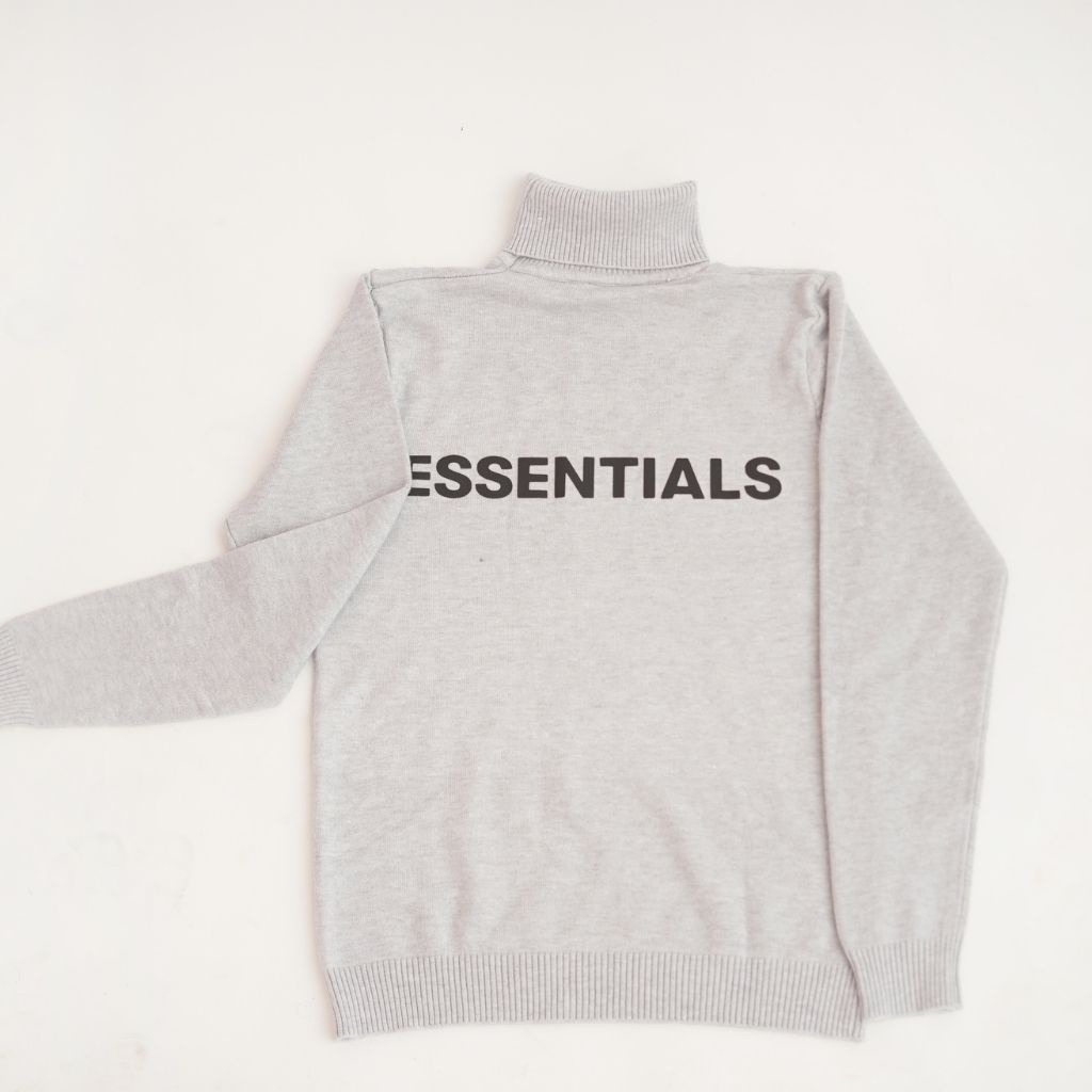 Áo Len Nam nữ cổ lọ dài tay thời trang cao cấp in hình ESSENTIALS phong cách TILAA FASHION AL01